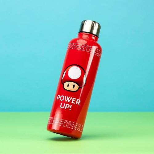SUPER MARIO - Power Up - Metalowa butelka 500ml