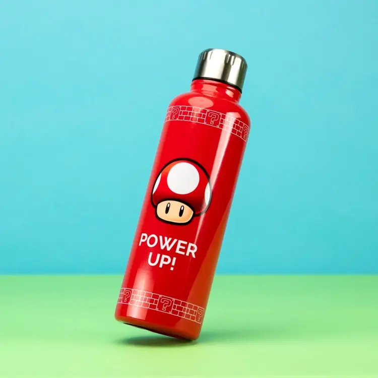 SUPER MARIO - Power Up - Metalowa butelka 500ml