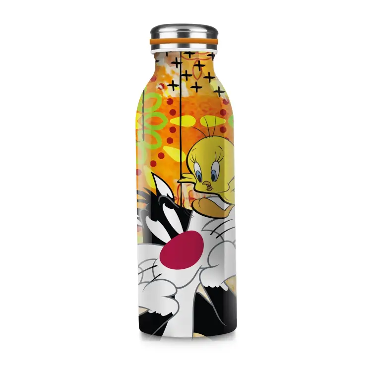 LOONEY TOONS - Butelka ze stali nierdzewnej 500ml - Sylvester & Tweety