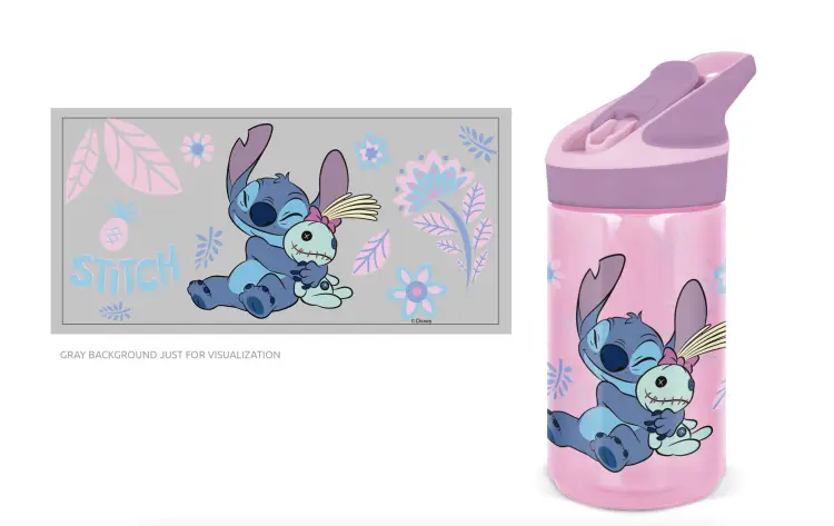STITCH - Akwarela - Butelka sportowa - 480 ml