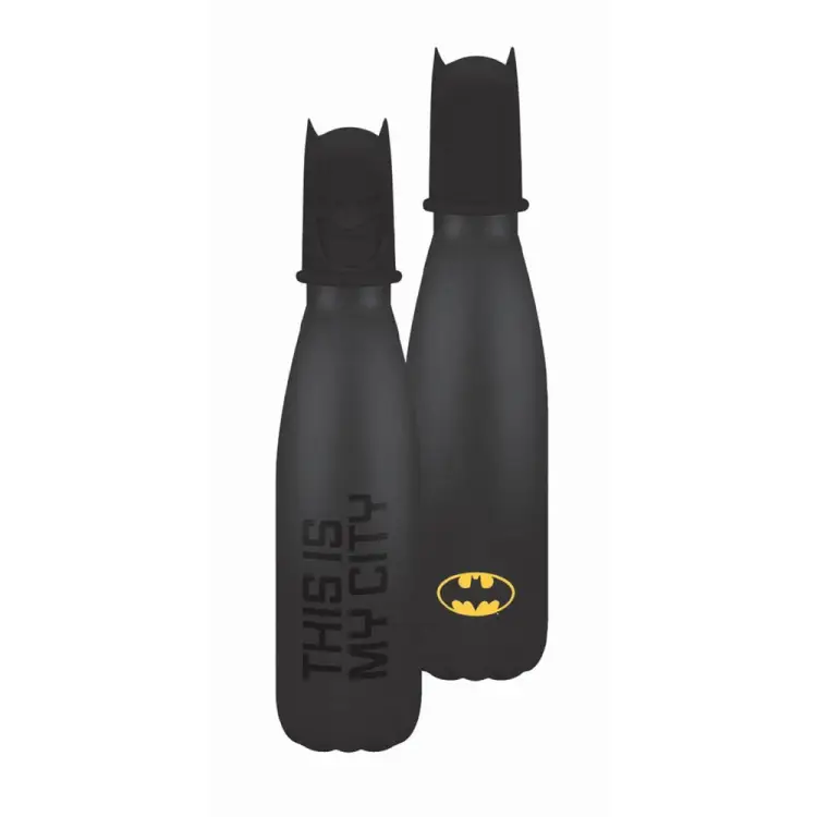 DC COMICS - Batman - Metalowa butelka z pokrywką 3D 500ml