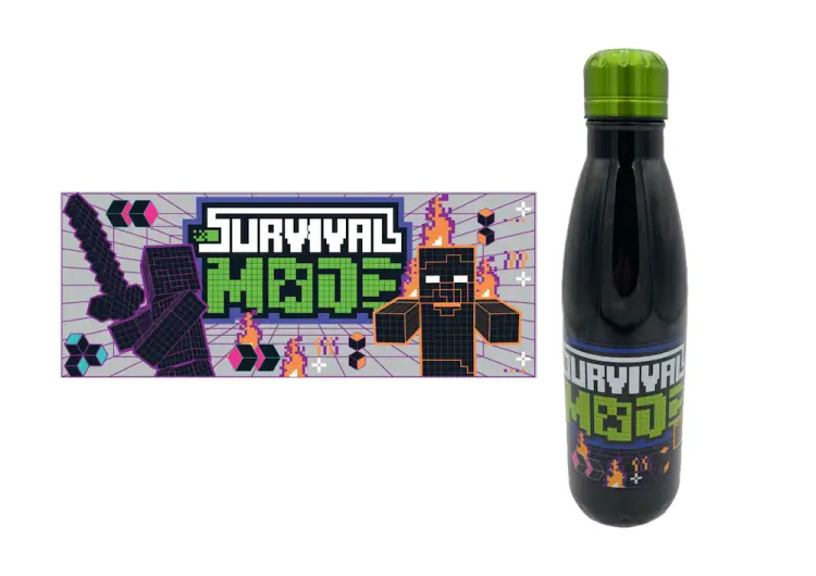 MINECRAFT - Survival Mode - Butelka ze stali nierdzewnej 26oz