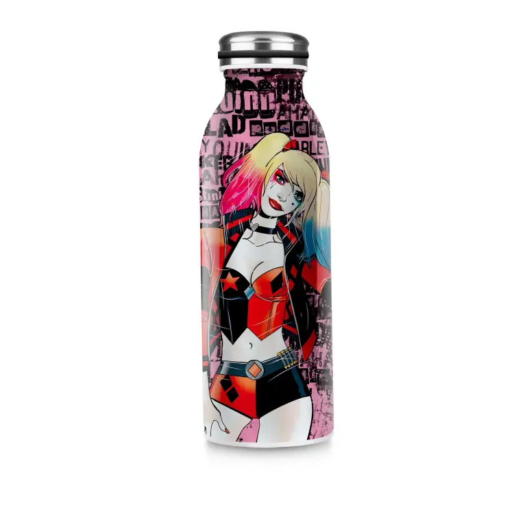 DC COMICS - Butelka ze stali nierdzewnej 500ml - Harley Quinn