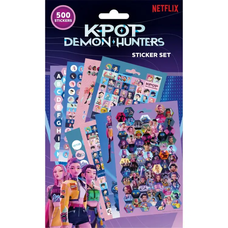 K-POP DEMON HUNTER - Książeczka z naklejkami (500 szt.)