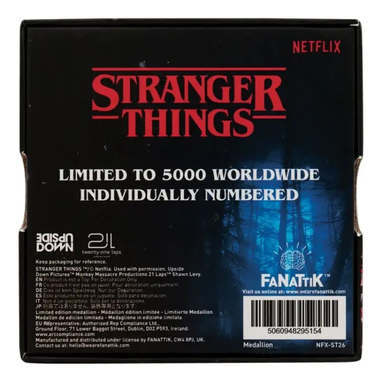 STRANGER THINGS - medalion klubu Helfire - replika z limitowanej edycji