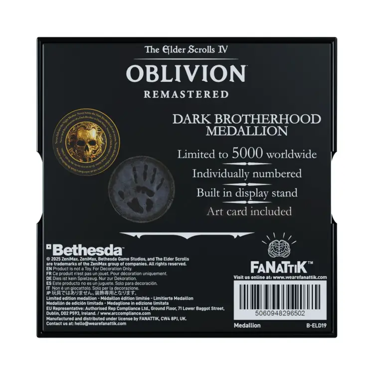 ELDER SCROLLS OBLIVION - Mroczne Bractwo - Medalion z limitowanej edycji