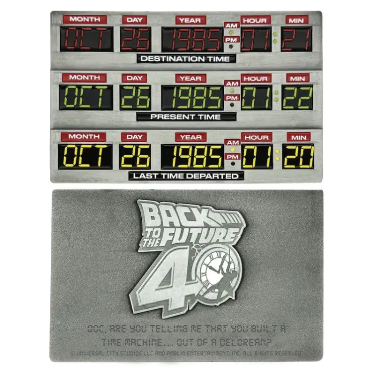 Fanattik Back to the Future - Time Circuits - Limitowana edycja sztabek
