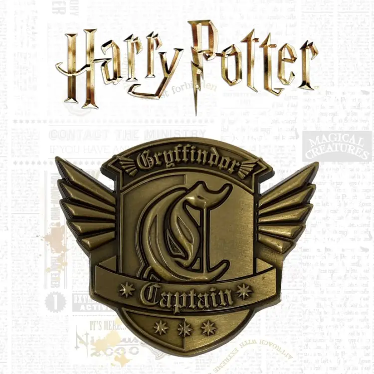HARRY POTTER - Gryffindor Quidditch - medalion z limitowanej edycji