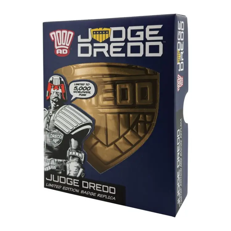 2000AD JUDGE DREDD - Odznaka - Replika Edycja limitowana