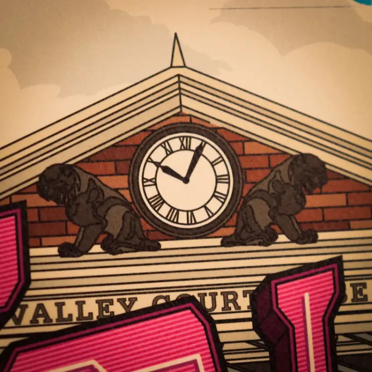 BACK TO THE FUTURE - Hill Valley - Art Print - Edycja limitowana