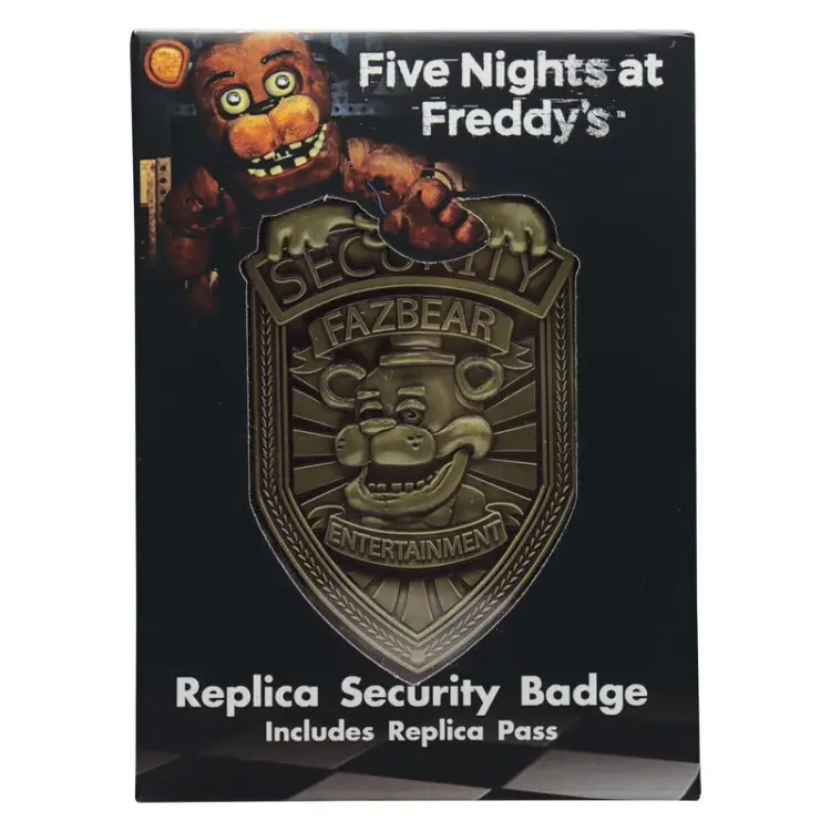 Fanattik Five Nights at Freddys - Odznaka bezpieczeństwa Antique Brass
