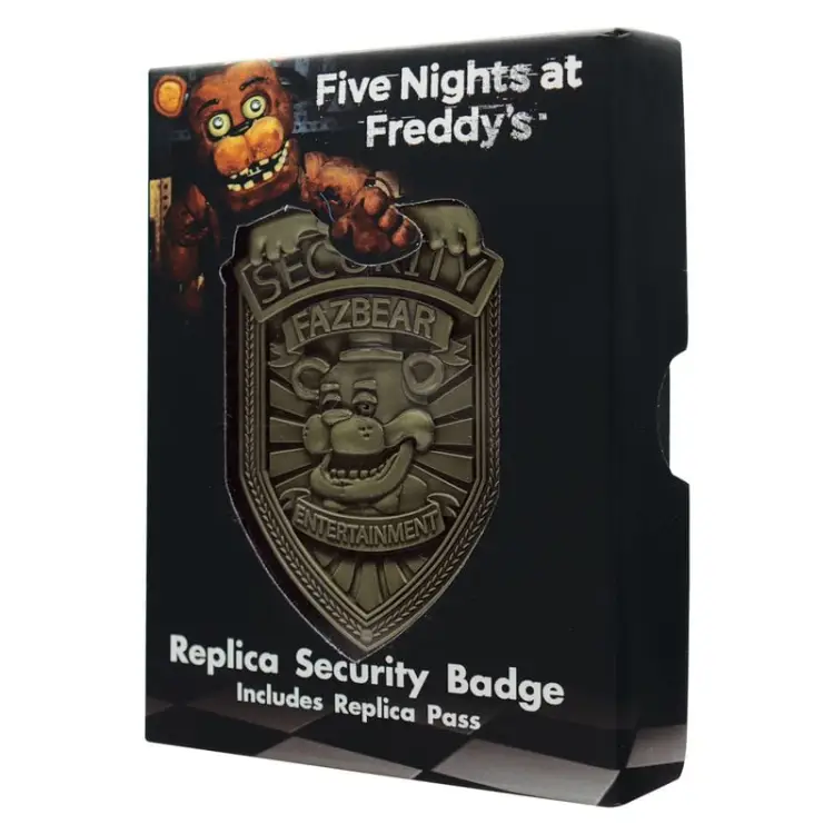 Fanattik Five Nights at Freddys - Odznaka bezpieczeństwa Antique Brass