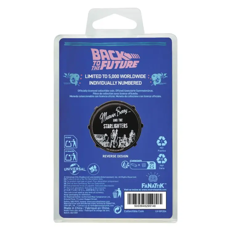 BACK TO THE FUTURE - Marvin & Starlighters - moneta z limitowanej edycji