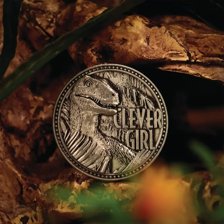 JURASSIC PARK - Velociraptor - Moneta z limitowanej edycji