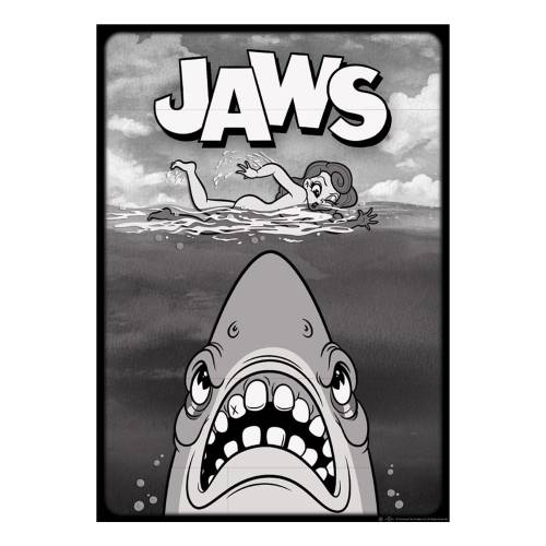 JAWS - Styl kreskówkowy - Art Print - Edycja limitowana