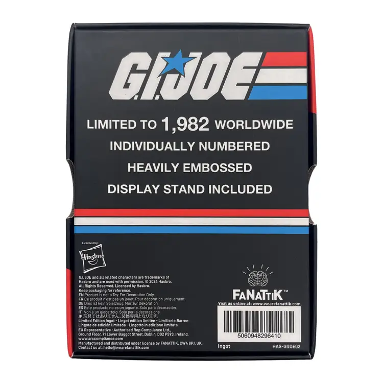 G.I. JOE - 60th Anniversary - Limitowana edycja sztabek