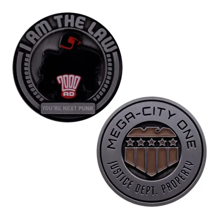 2000AD JUDGE DREDD - Mega-City One - Moneta z limitowanej edycji