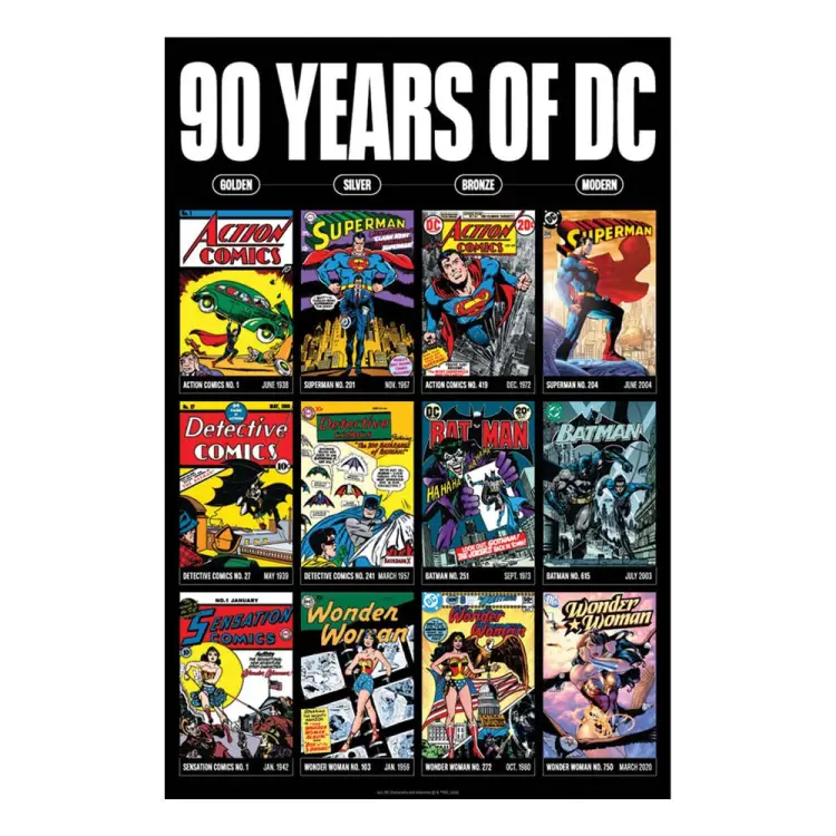 DC COMICS - 90 lat - Art Print - Edycja limitowana