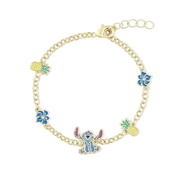 STITCH - Kwiat i ananas - bransoletka