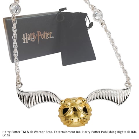 HARRY POTTER - Naszyjnik ze złotym zniczem Quidditcha
