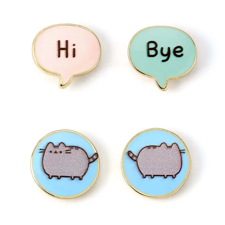 PUSHEEN - Hi & Bye - zestaw 2 kolczyków sztyftów