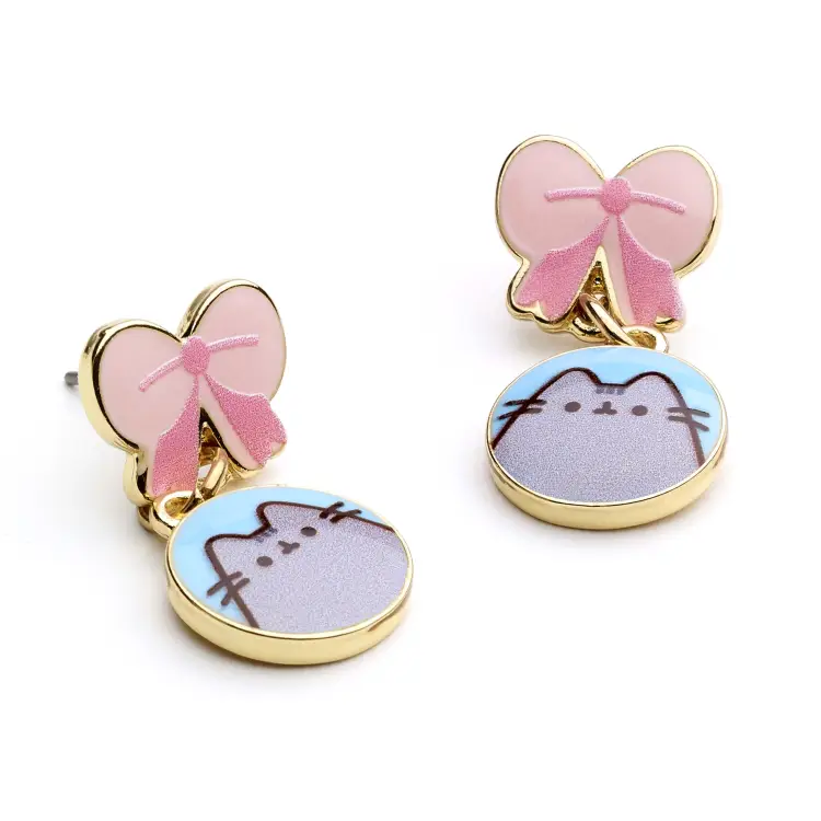 PUSHEEN - Kokardki - Kolczyk w kształcie kropli