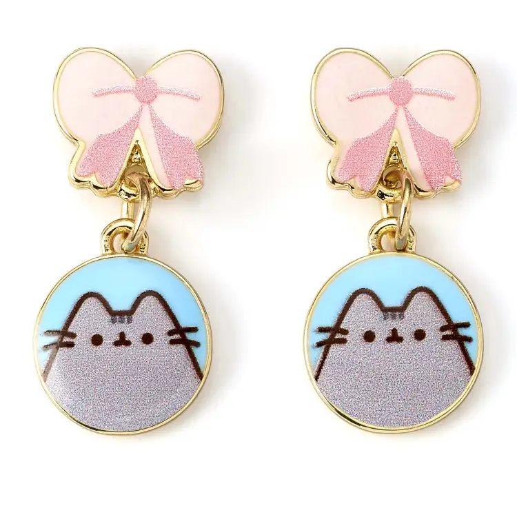 PUSHEEN - Kokardki - Kolczyk w kształcie kropli