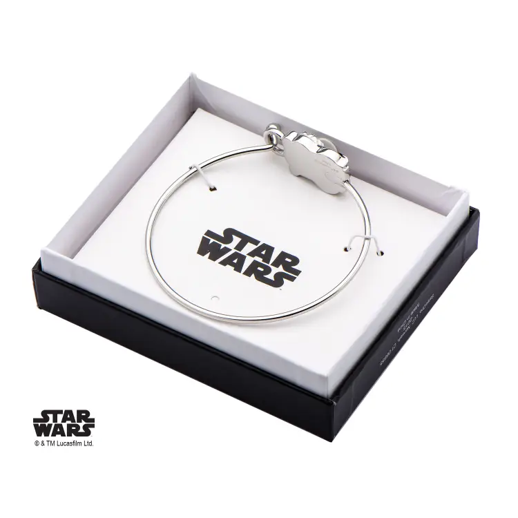 STAR WARS - Damska bransoletka ze stali szlachetnej 3D Ewok Bangle