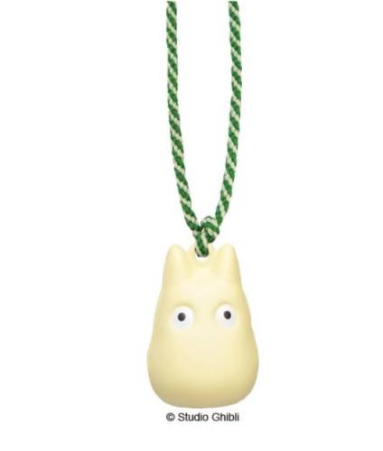 MY NEIGHBOR TOTORO - Biały Totoro - Pasek z dzwoneczkiem Netsuke