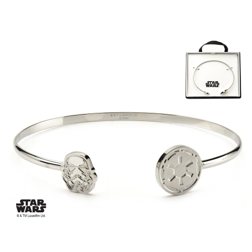 STAR WARS - damska bransoletka ze stali nierdzewnej Stormtrooper Cuff Bangle