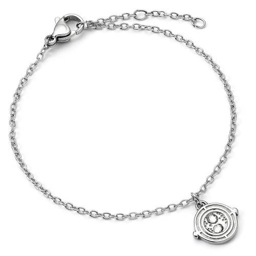 HARRY POTTER - Time Turner - Srebrna bransoletka ze stali nierdzewnej