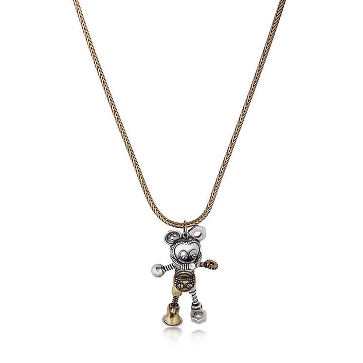 DISNEY MICKEY MOUSE - Pozłacany naszyjnik ze złomowiska