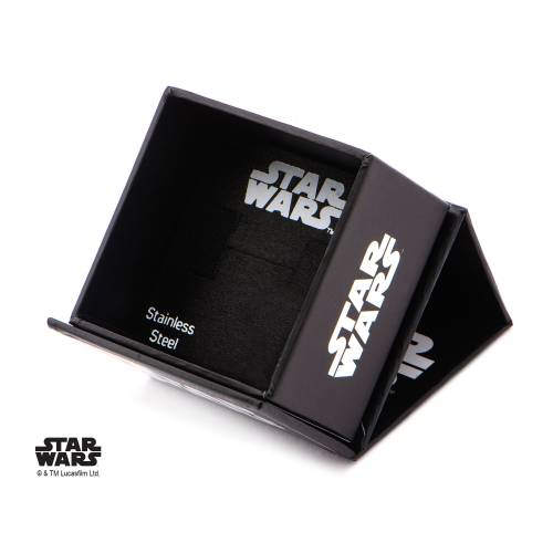 STAR WARS - Męski pierścionek ze stali nierdzewnej 3D Stormtrooper - Rozmiar 10