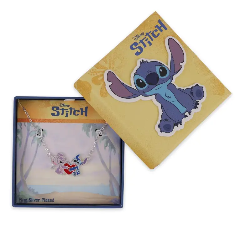STITCH & ANGEL - Love - Wisiorek naszyjnik srebrny 18mm