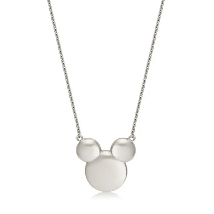 DISNEY METAL PRECIOUS - Solidny naszyjnik Mickey "Sterling Silver
