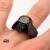 STAR WARS - Męski pierścionek 3D Darth Vader ze stali szlachetnej - Rozmiar 12