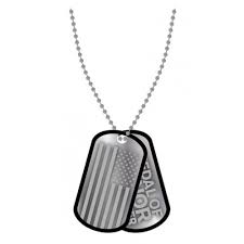 MEDAL HONOROWY WARFIGHTER - nieśmiertelniki z flagą i logo