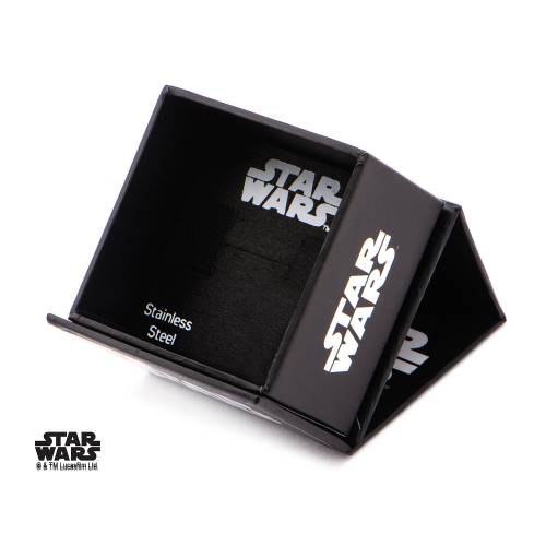 STAR WARS - Damski pierścionek 3D Gwiazda Śmierci ze stali nierdzewnej - Rozmiar 7