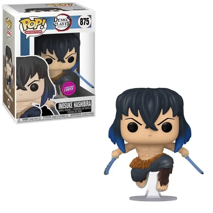 Funko POP! Demon Slayer: Kimetsu no Yaiba - CHASE Inosuke Hashibira Masked (Flocked) #875 (