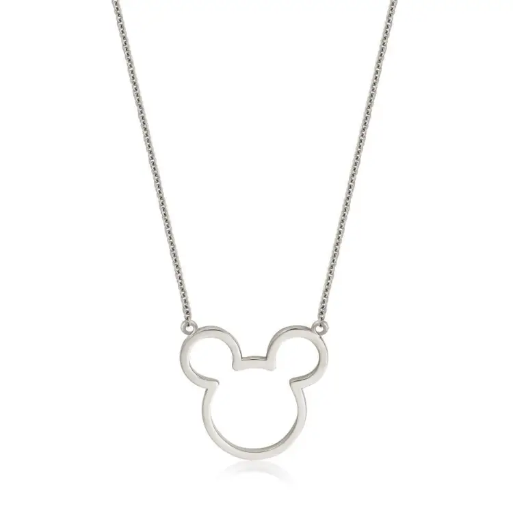 DISNEY METAL PRECIOUS - Naszyjnik Mickey Outline "Sterling Silver