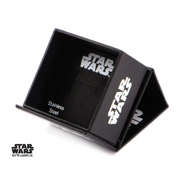 STAR WARS - Damski pierścionek 3D Gwiazda Śmierci ze stali nierdzewnej - Rozmiar 6