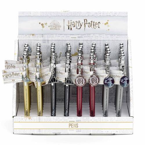 HARRY POTTER - Display - 4 długopisy X 10 - Symbole - pudełko 40 szt.