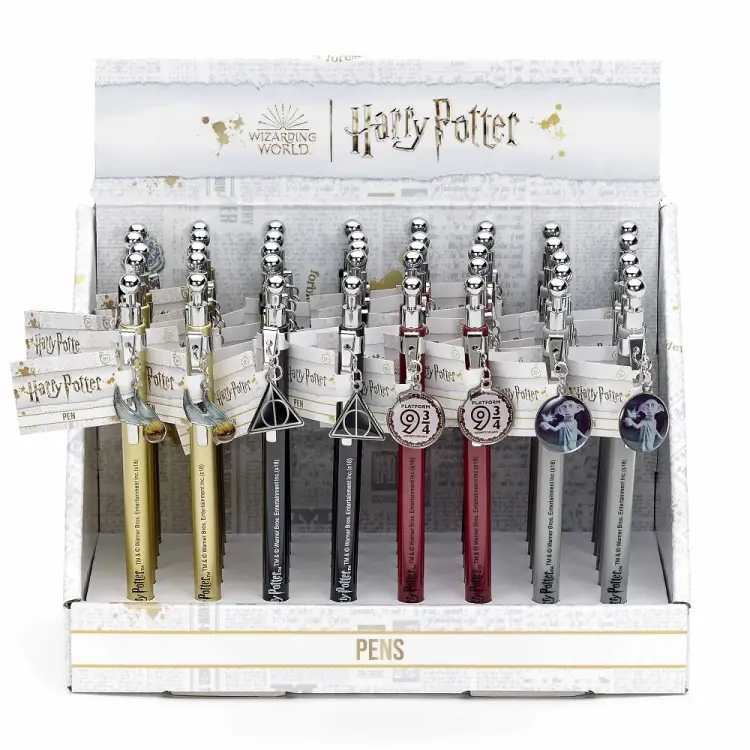 HARRY POTTER - Display - 4 długopisy X 10 - Symbole - pudełko 40 szt.