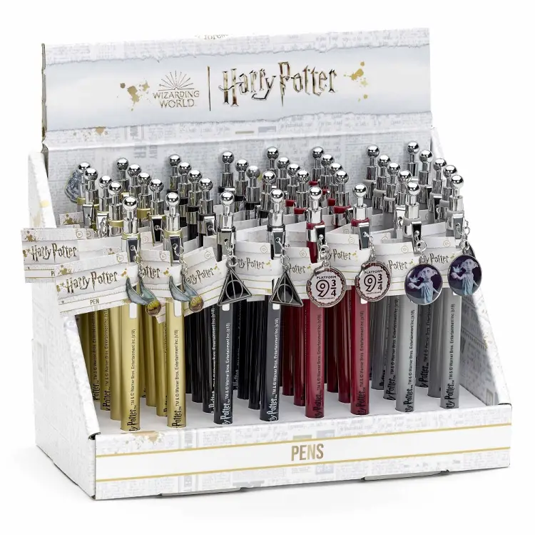 HARRY POTTER - Display - 4 długopisy X 10 - Symbole - pudełko 40 szt.