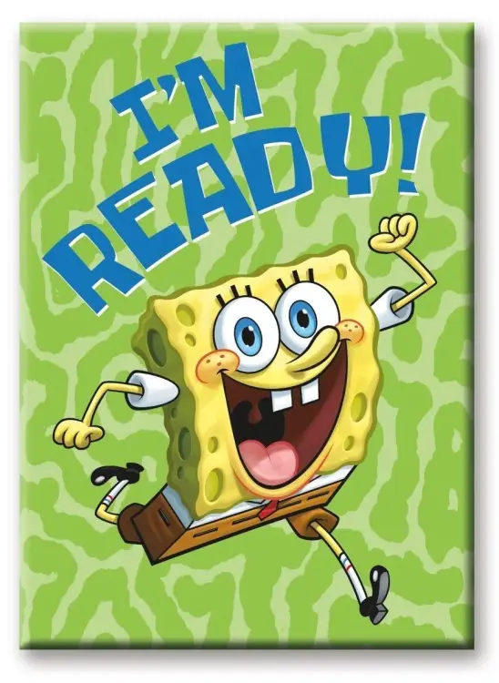 SPONGEBOB SQUAREPANTS - I'm Ready - Magnes 6.3x8.9cm