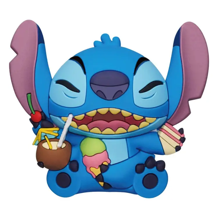 LILO & STITCH - Stitch z jedzeniem - piankowy magnes kolekcjonerski 3D