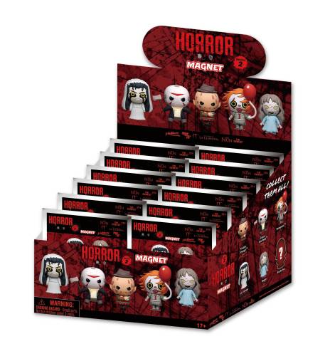WB HORRORS - Seria 2 - Magnesy piankowe 3D w ślepych torebkach (display 12 szt.)