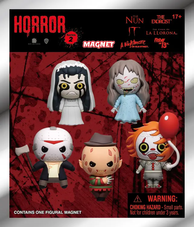 WB HORRORS - Seria 2 - Magnesy piankowe 3D w ślepych torebkach (display 12 szt.)