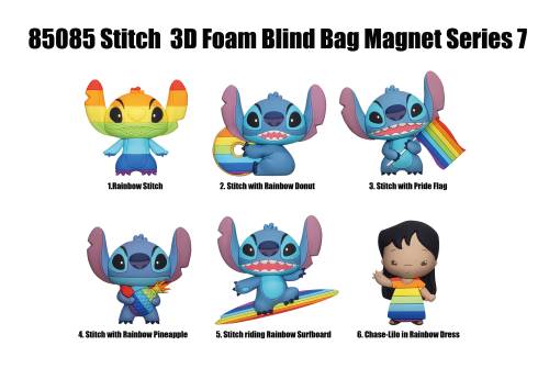 STITCH - Seria 7 - Magnesy piankowe 3D w ślepych torebkach (display 12 szt.)