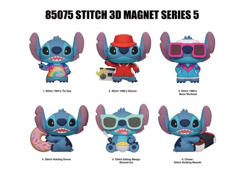 STITCH - Seria 5 - Magnesy piankowe 3D w ślepych torebkach (display 12 szt.)